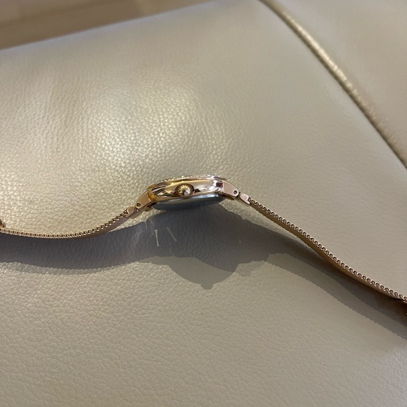 Fossil Gold Tone & Rhinestone Dial Stainless Steel w/Roman Numerals Watch - Picture 7 of 8